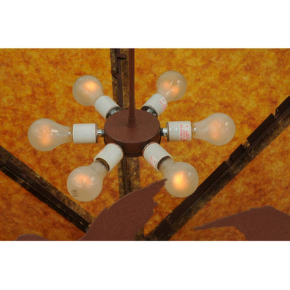 Meyda Tiffany Ducks in Flight 6 Light 42" Wide Pendant