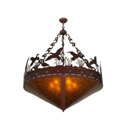 Meyda Tiffany Ducks in Flight 6 Light 42" Wide Pendant