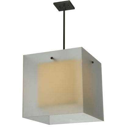 Meyda Tiffany 17.5" Square Quadrato Shadow Box Pendant