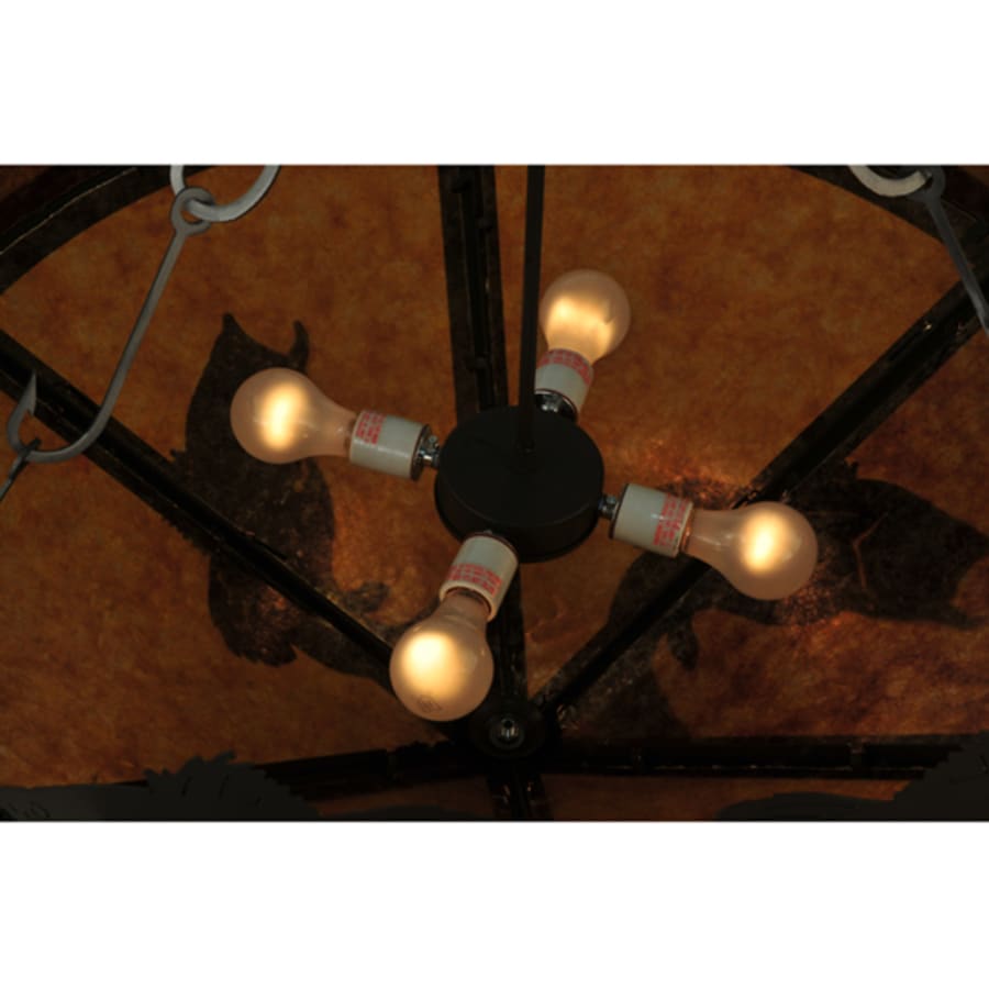 Meyda Tiffany Catch of the Day 4 Light 38" Wide Semi-Flush Ceiling Fixture