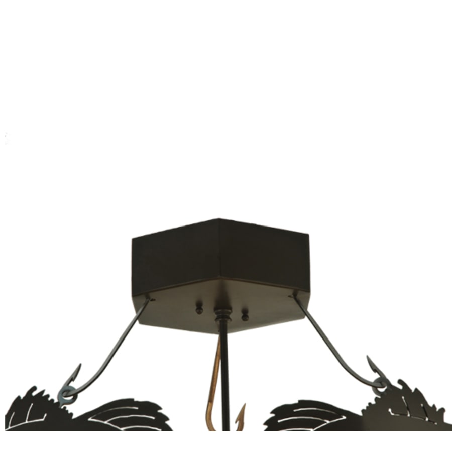 Meyda Tiffany Catch of the Day 4 Light 38" Wide Semi-Flush Ceiling Fixture