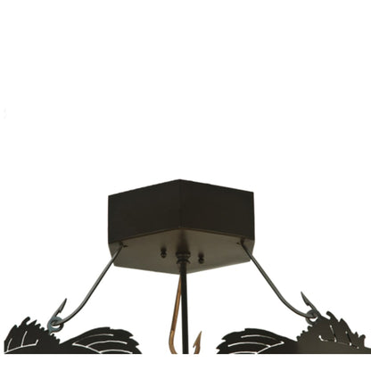 Meyda Tiffany Catch of the Day 4 Light 38" Wide Semi-Flush Ceiling Fixture