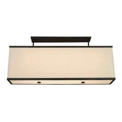 Meyda Tiffany Quadrato 5 Light 43" Wide Linear Pendant