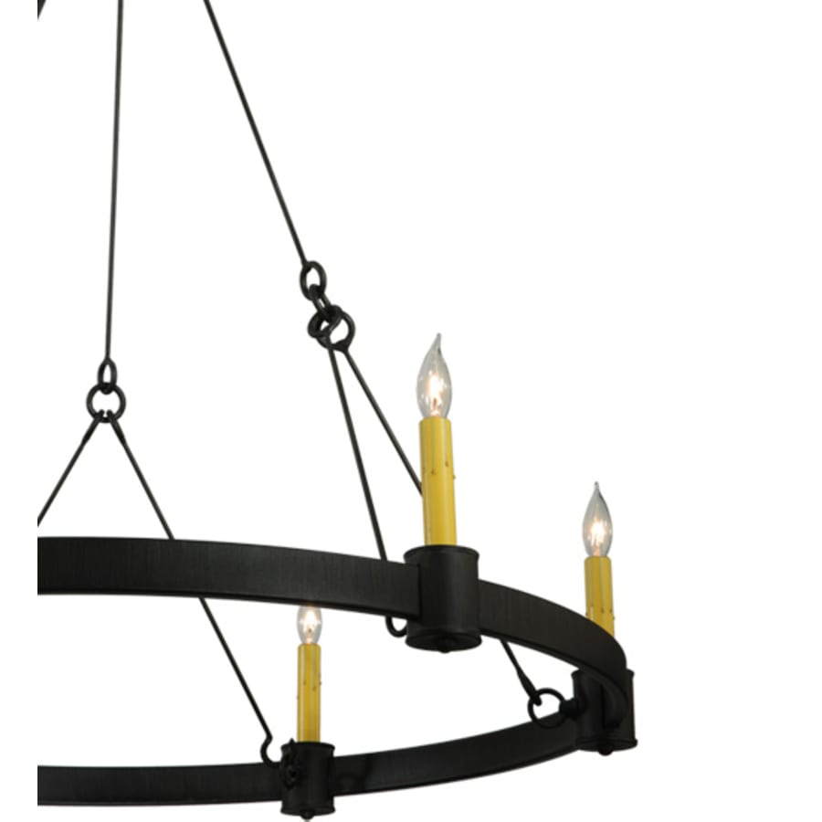 Meyda Tiffany Kenosha 6 Light 36" Wide Taper Candle Style Chandelier