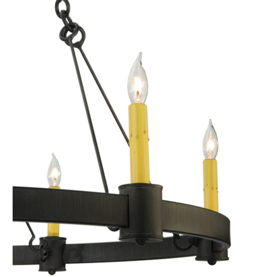 Meyda Tiffany Kenosha 6 Light 36" Wide Taper Candle Style Chandelier