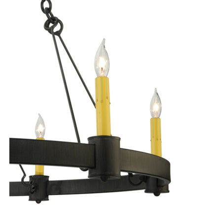 Meyda Tiffany Kenosha 6 Light 36" Wide Taper Candle Style Chandelier
