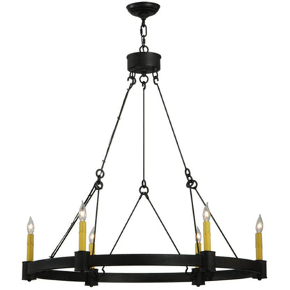 Meyda Tiffany Kenosha 6 Light 36" Wide Taper Candle Style Chandelier