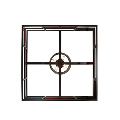 Meyda Tiffany Tavern 8 Light 85" Wide Semi-Flush Ceiling Fixture