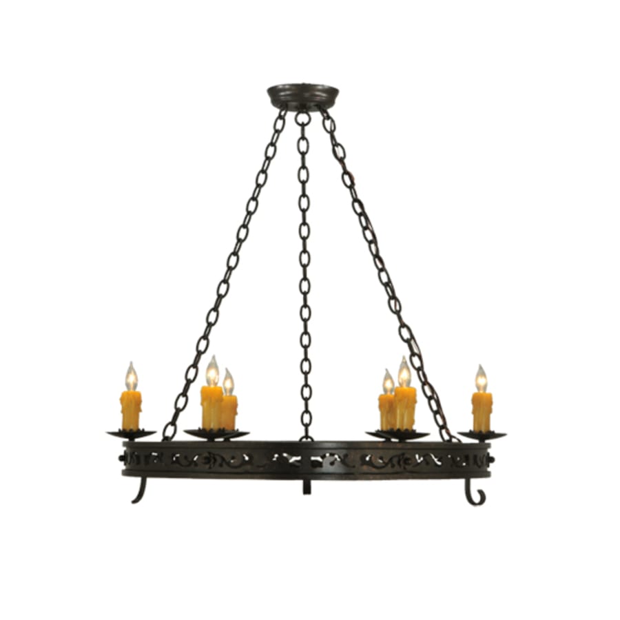 Meyda Tiffany Sagebrush 6 Light 36" Wide Taper Candle Style Chandelier