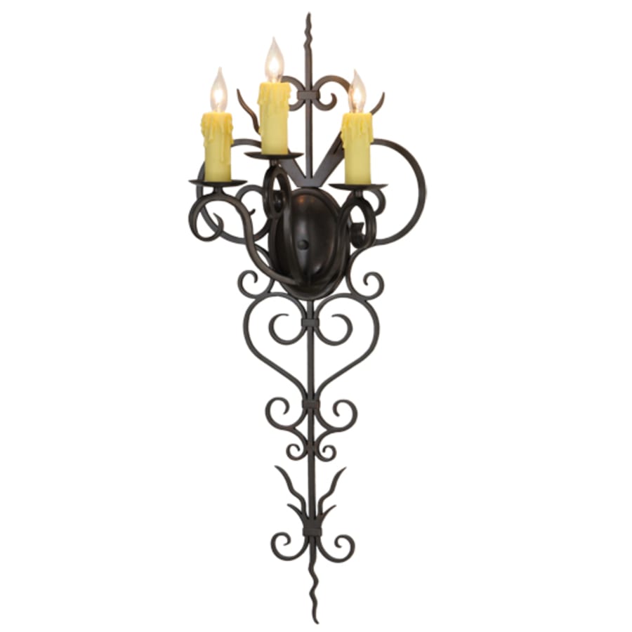 Meyda Tiffany Kenna 3 Light 36" Tall Wall Sconce