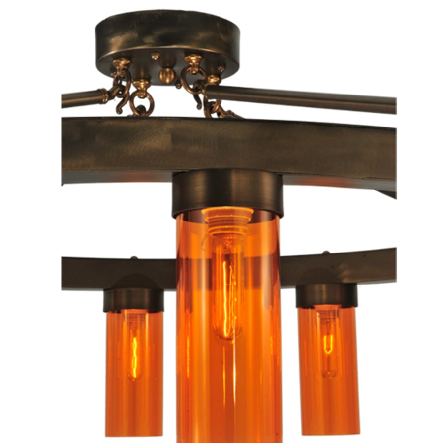 Meyda Tiffany Clark 10 Light 48" Wide Semi-Flush Ceiling Fixture