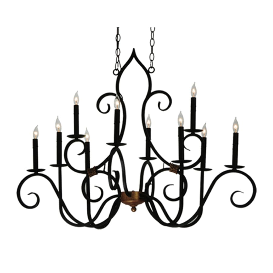Meyda Tiffany Clifton 10 Light 29" Wide Taper Candle Style Chandelier