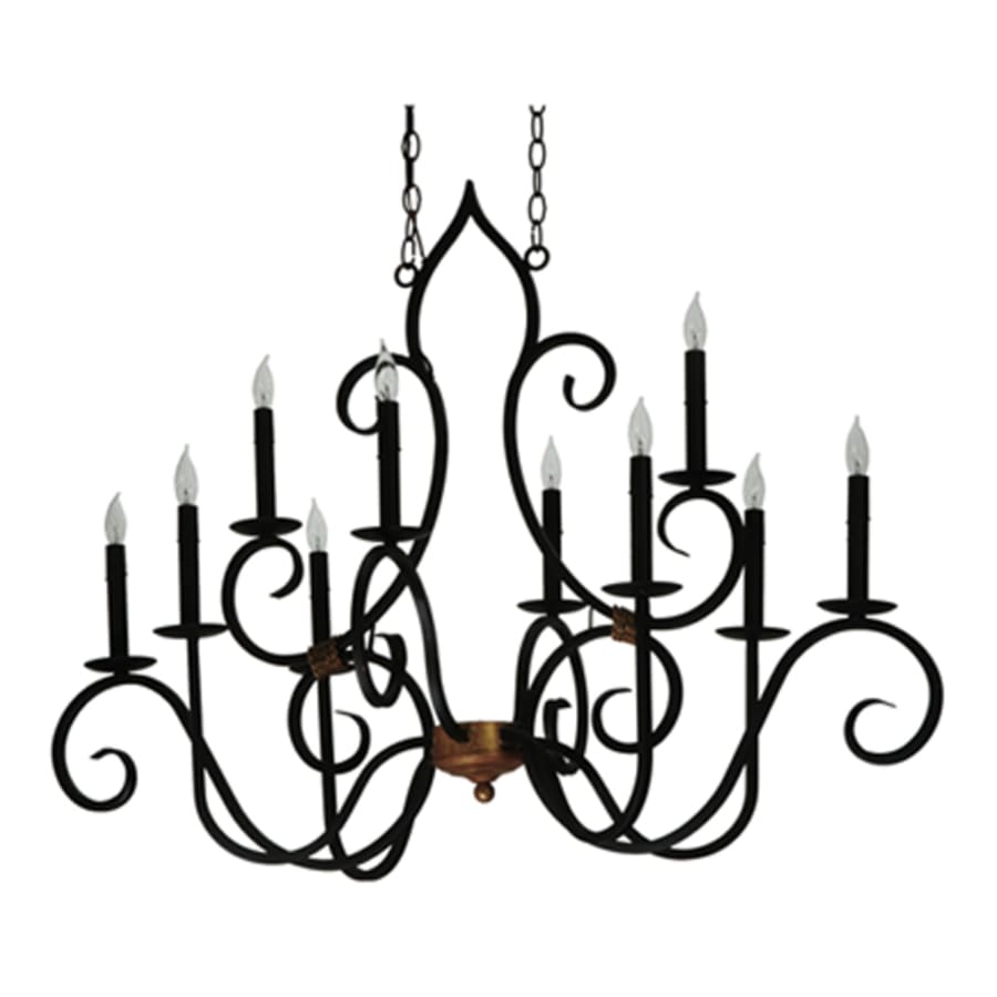 Meyda Tiffany Clifton 10 Light 29" Wide Taper Candle Style Chandelier