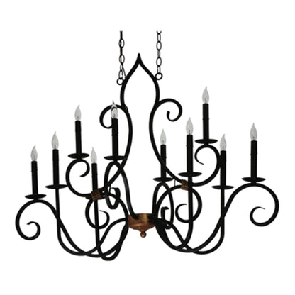 Meyda Tiffany Clifton 10 Light 29" Wide Taper Candle Style Chandelier