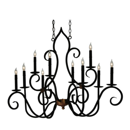 Meyda Tiffany Clifton 10 Light 29" Wide Taper Candle Style Chandelier