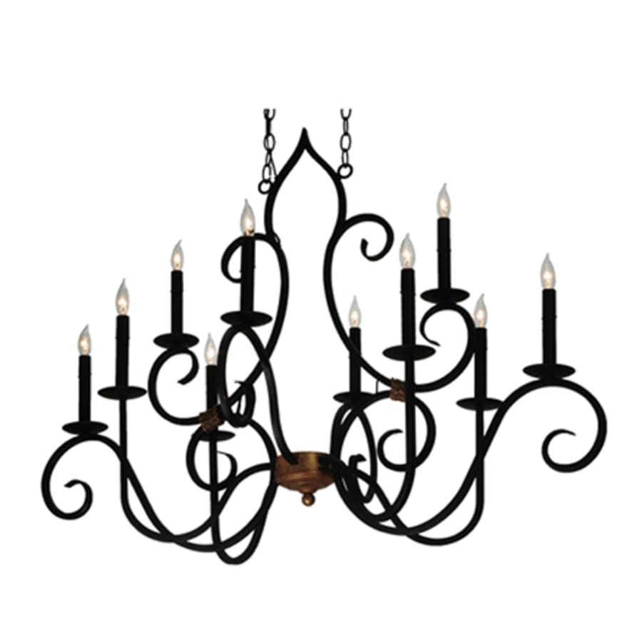 Meyda Tiffany Clifton 10 Light 29" Wide Taper Candle Style Chandelier