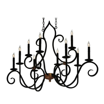 Meyda Tiffany Clifton 10 Light 29" Wide Taper Candle Style Chandelier