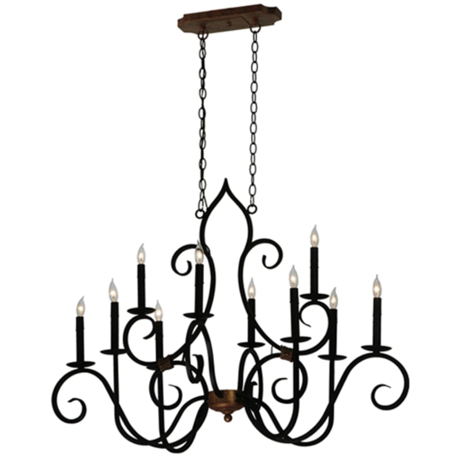 Meyda Tiffany Clifton 10 Light 29" Wide Taper Candle Style Chandelier