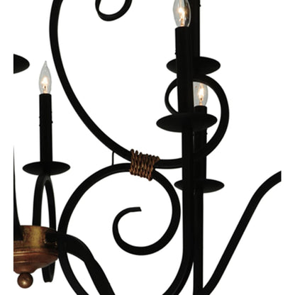Meyda Tiffany Clifton 10 Light 29" Wide Taper Candle Style Chandelier