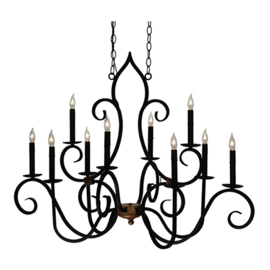 Meyda Tiffany Clifton 10 Light 29" Wide Taper Candle Style Chandelier