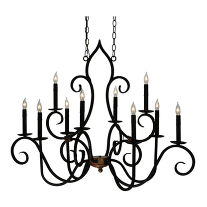 Meyda Tiffany Clifton 10 Light 29" Wide Taper Candle Style Chandelier