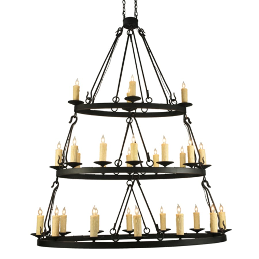 Meyda Tiffany Kenosha 28 Light 36" Wide Taper Candle Style Chandelier