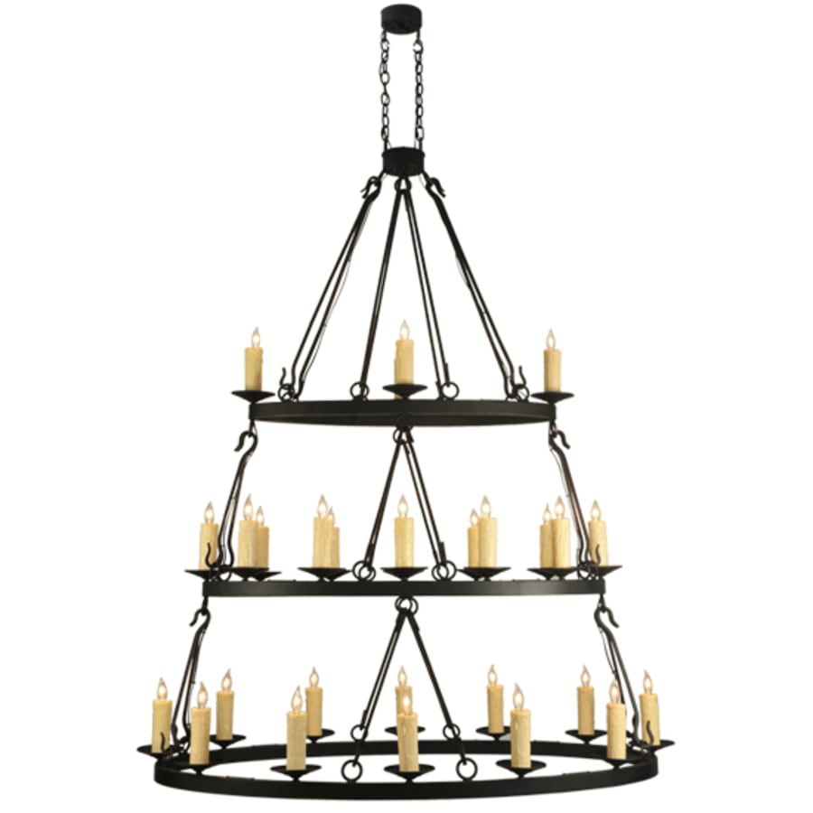 Meyda Tiffany Kenosha 28 Light 36" Wide Taper Candle Style Chandelier