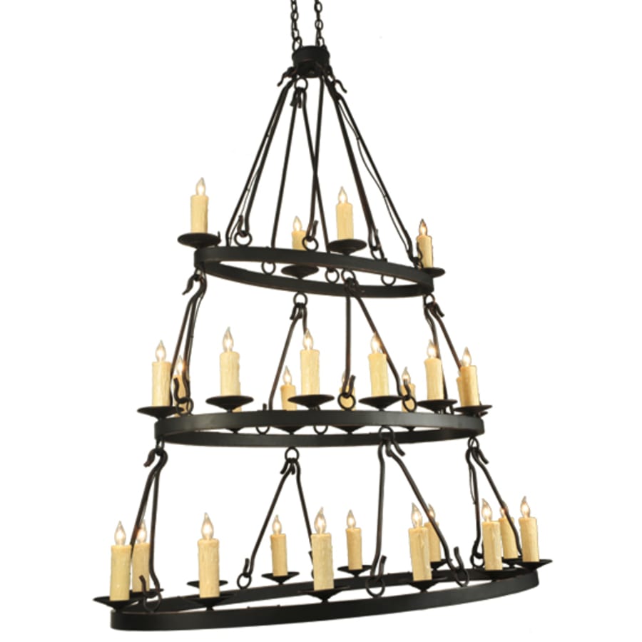 Meyda Tiffany Kenosha 28 Light 36" Wide Taper Candle Style Chandelier
