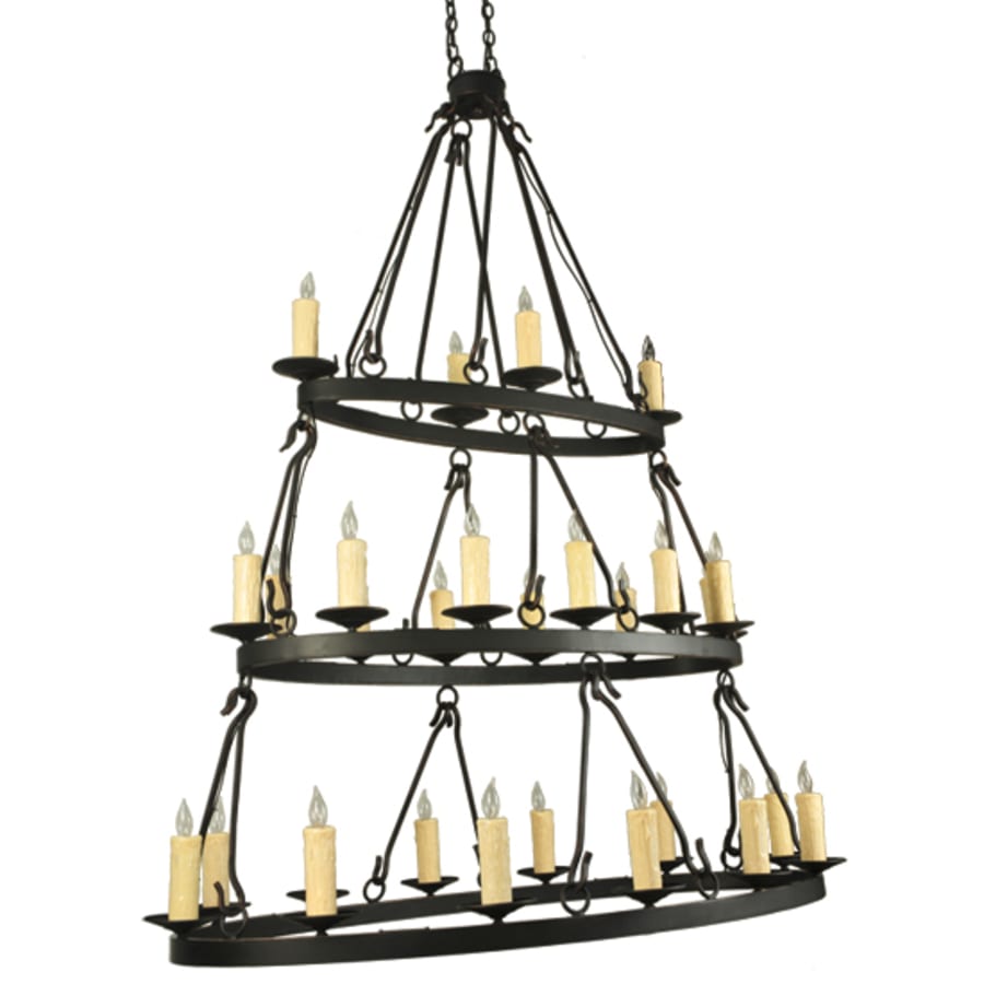 Meyda Tiffany Kenosha 28 Light 36" Wide Taper Candle Style Chandelier