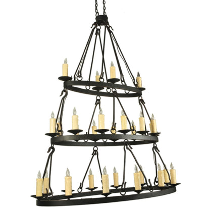 Meyda Tiffany Kenosha 28 Light 36" Wide Taper Candle Style Chandelier