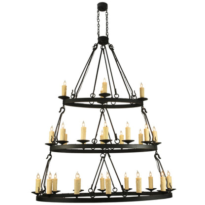 Meyda Tiffany Kenosha 28 Light 36" Wide Taper Candle Style Chandelier