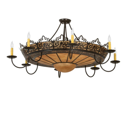 Meyda Tiffany Stanley 8 Light 46" Wide Semi-Flush Ceiling Fixture