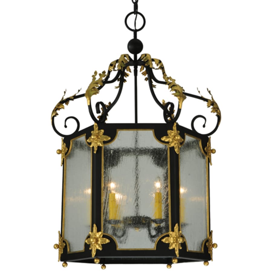 Meyda Tiffany Ganser 6 Light 25" Wide Taper Candle Pendant