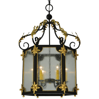 Meyda Tiffany Ganser 6 Light 25" Wide Taper Candle Pendant