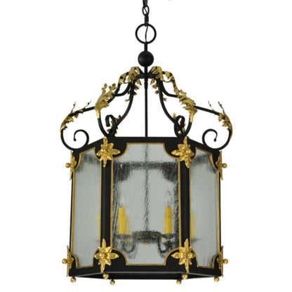 Meyda Tiffany Ganser 6 Light 25" Wide Taper Candle Pendant