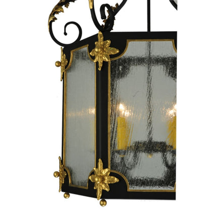 Meyda Tiffany Ganser 6 Light 25" Wide Taper Candle Pendant