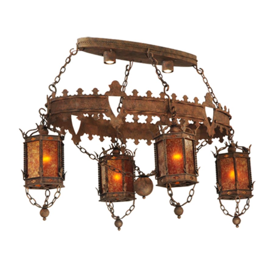 Meyda Tiffany Valhalla 4 Light 58" Wide Linear Chandelier