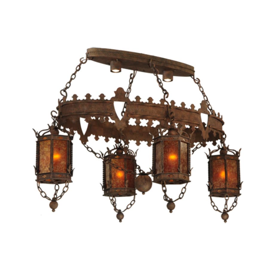 Meyda Tiffany Valhalla 4 Light 58" Wide Linear Chandelier