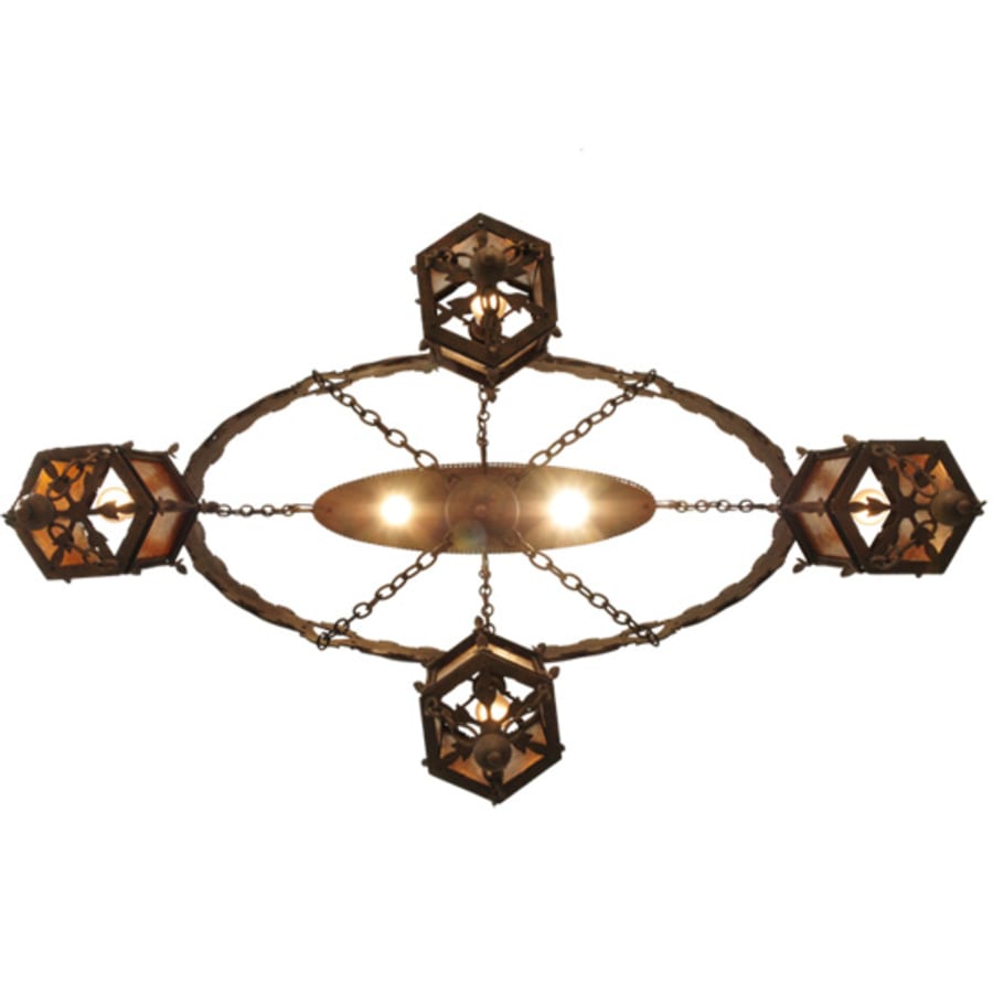 Meyda Tiffany Valhalla 4 Light 58" Wide Linear Chandelier