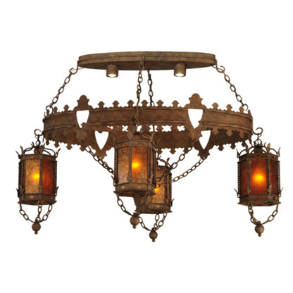 Meyda Tiffany Valhalla 4 Light 58" Wide Linear Chandelier