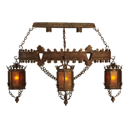 Meyda Tiffany Valhalla 4 Light 58" Wide Linear Chandelier