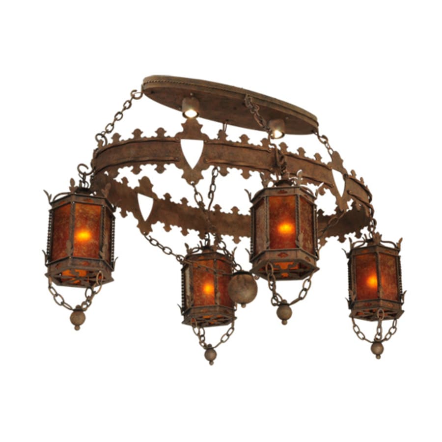 Meyda Tiffany Valhalla 4 Light 58" Wide Linear Chandelier