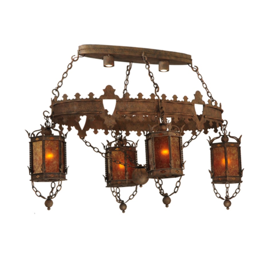 Meyda Tiffany Valhalla 4 Light 58" Wide Linear Chandelier