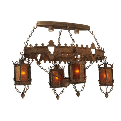 Meyda Tiffany Valhalla 4 Light 58" Wide Linear Chandelier