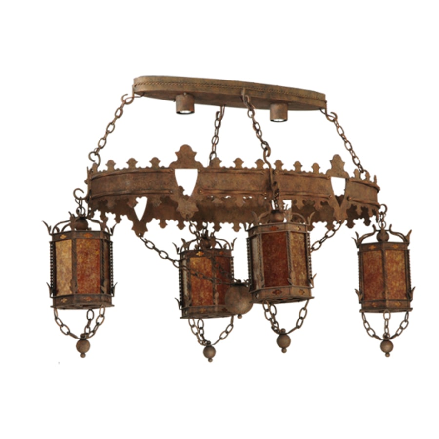Meyda Tiffany Valhalla 4 Light 58" Wide Linear Chandelier