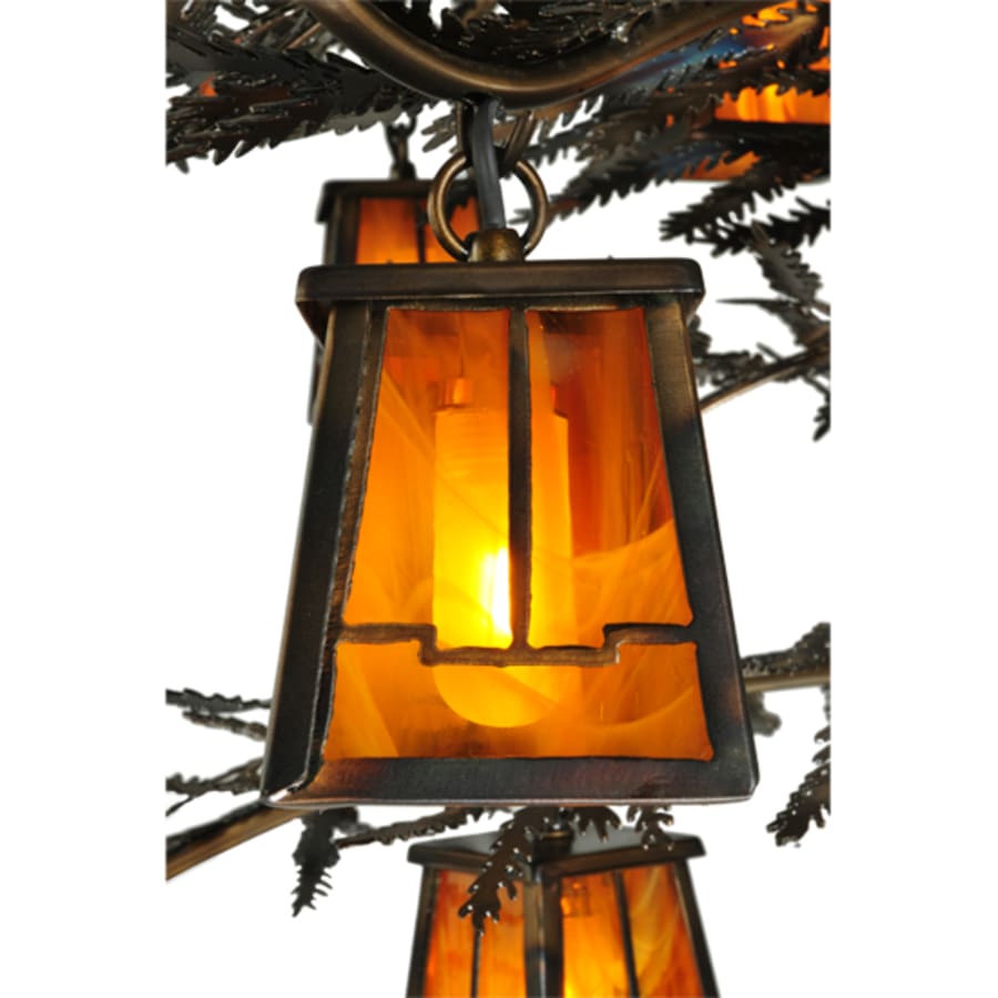 Meyda Tiffany Pine Branch Valley View 12 Light 54" Wide Chandelier
