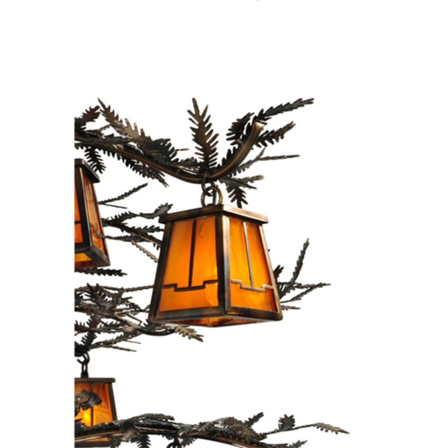 Meyda Tiffany Pine Branch Valley View 12 Light 54" Wide Chandelier
