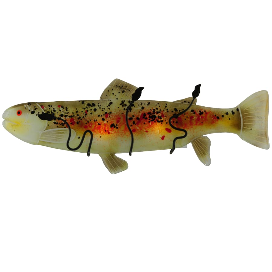 Meyda Tiffany 29.5" W Brown Trout Fused Glass Wall Sconce