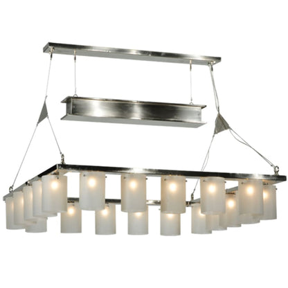 Meyda Tiffany Counter Weight 20 Light 71" Wide Linear Chandelier