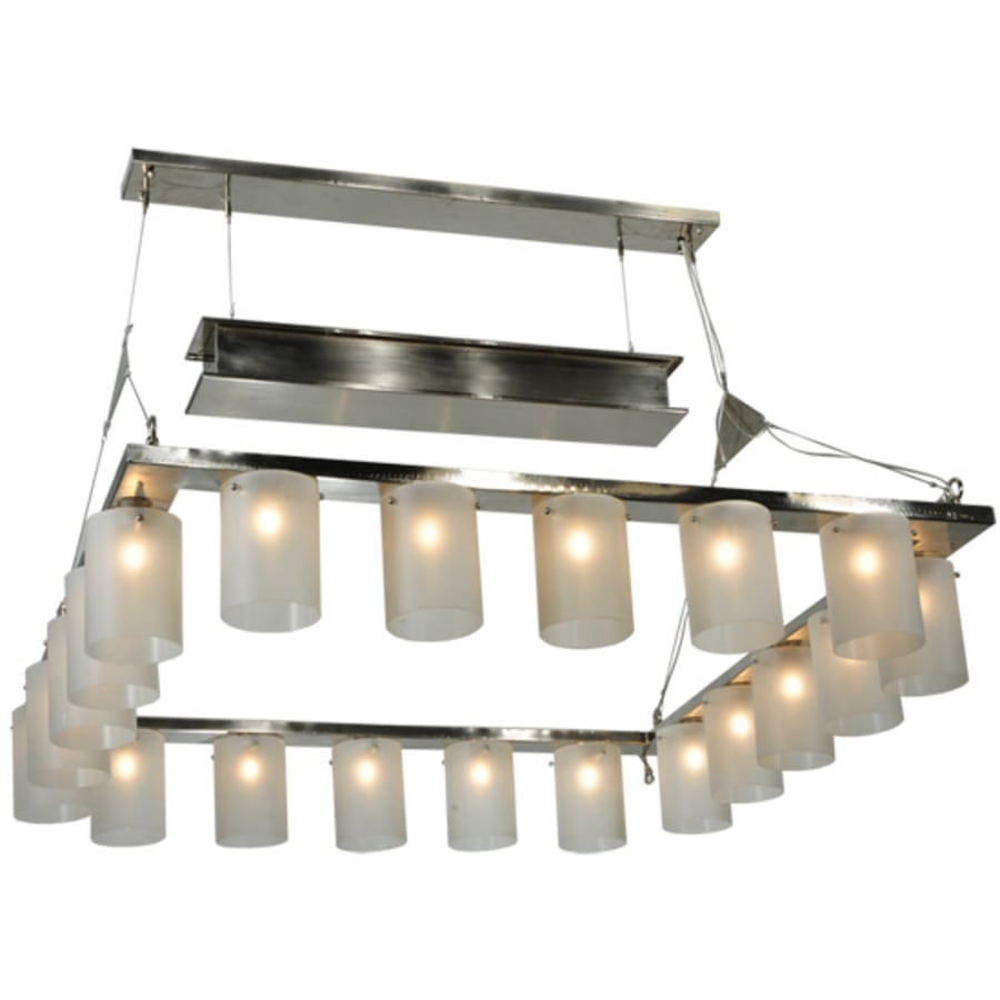 Meyda Tiffany Counter Weight 20 Light 71" Wide Linear Chandelier
